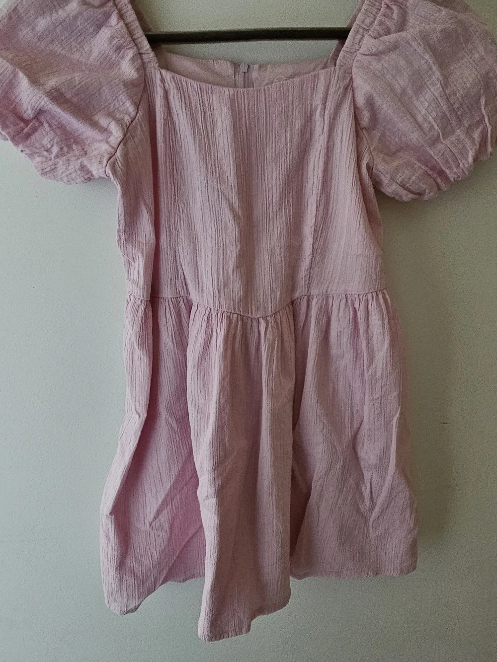 Light Pink Puff Sleeve Art Class Dress